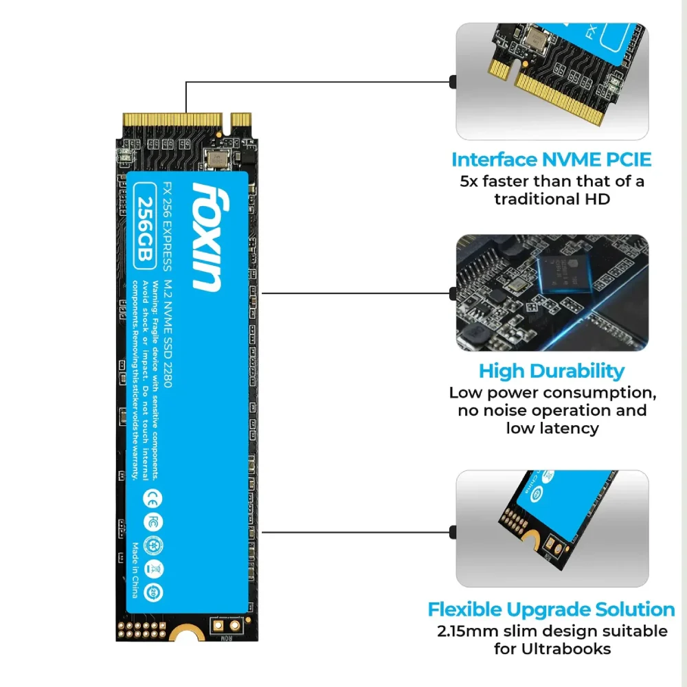 Foxin Internal SSD 256GB NVMe (FX 256 Express) view 3